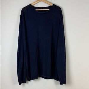 John Varvatos Dark Blue Long Sleeve Tee Size XXL
